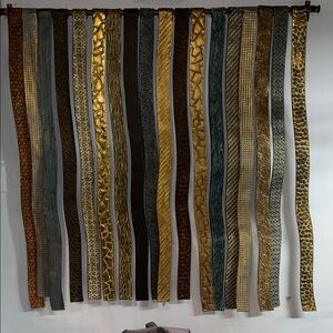 Vintage Elegant Gold and Brown Wall Hanging Decor